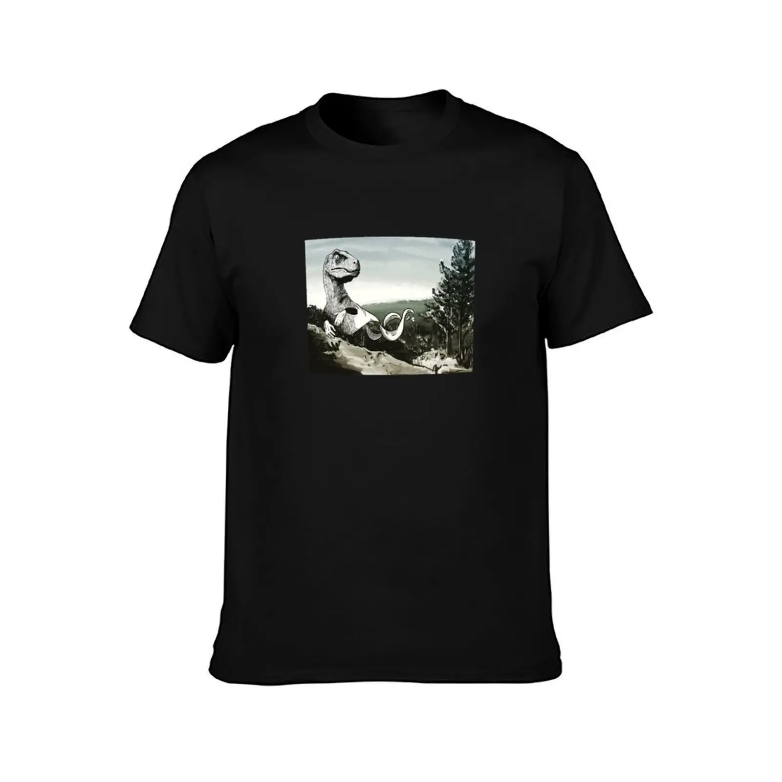 Ghost Raptor of the Mountains T-Shirt Fashion Graphic Tee for Men T-Shirt