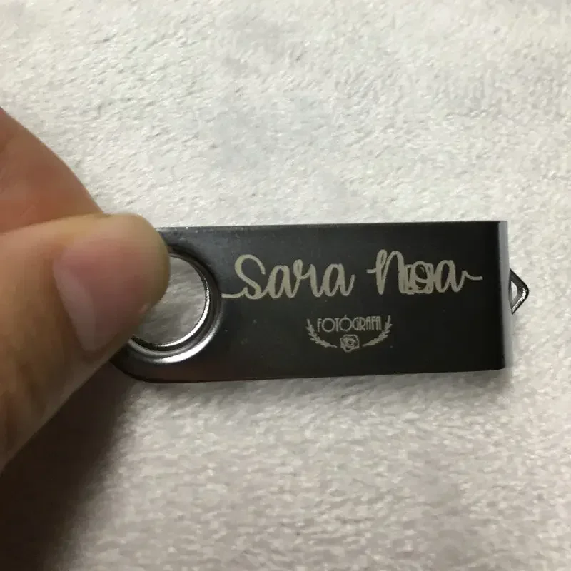 50 Pçs/lote Rotação de Metal USB Flash Drive Pen Drive 4GB 8GB 32GB 64GB Usb Stick de Alta Velocidade 2. 0 LOGOTIPO personalizado de unidade flash Pendrive