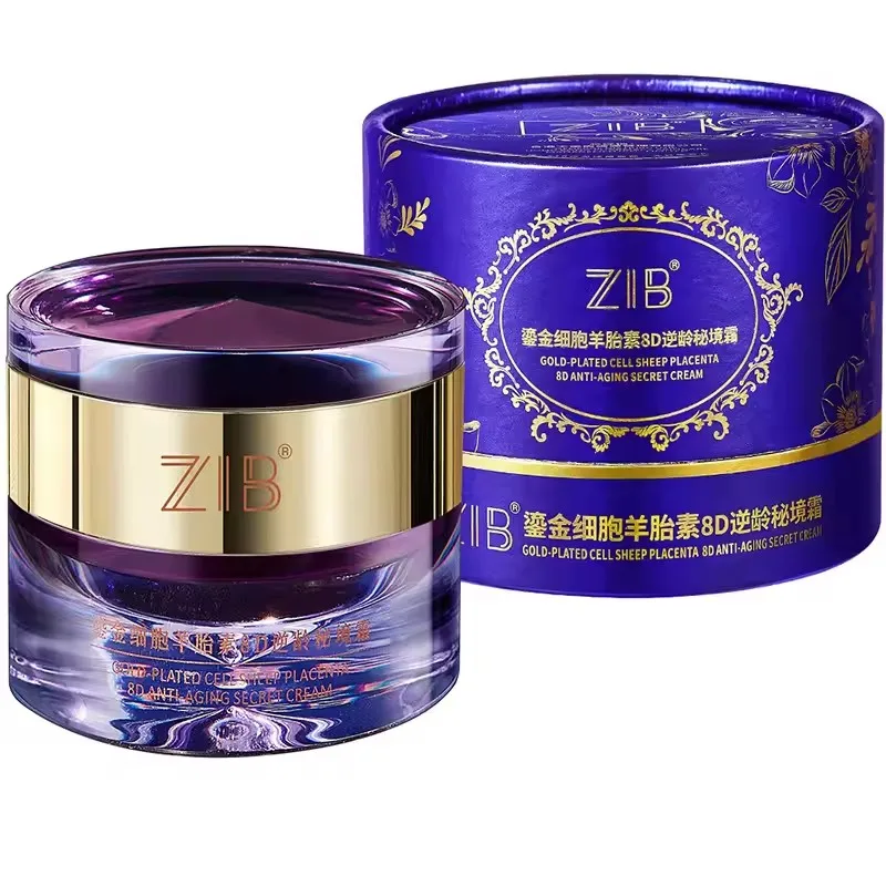 

Позолоченный Cell Sheep Placenta 8D Антивозрастной секретный крем для лица Укрепляющий против морщин Выцветание тонких линий Средства по уходу за кожей