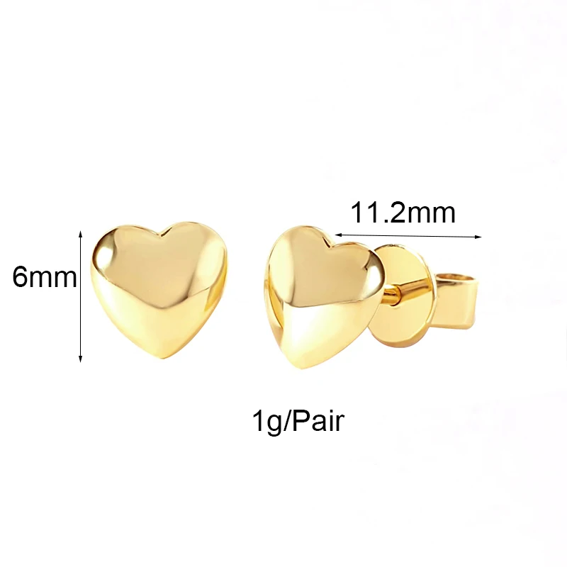 KEYOUNUO orecchini a cerchio CZ riempiti d\'oro per le donne orecchini pendenti con cuore in zircone smaltato all\'ingrosso di gioielli da sposa per