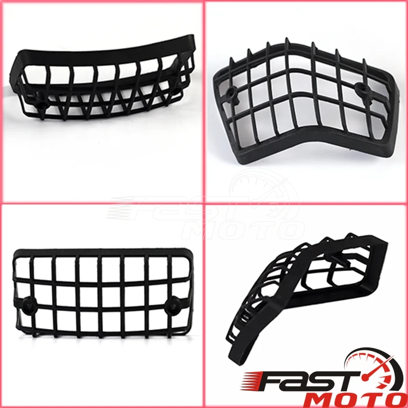 Motorcycle Scooter Front & Rear Turn Signal Indicator Grille Cover + Tail Brake Lights Mesh Guard for T5 Classic PX VSX VNX LML