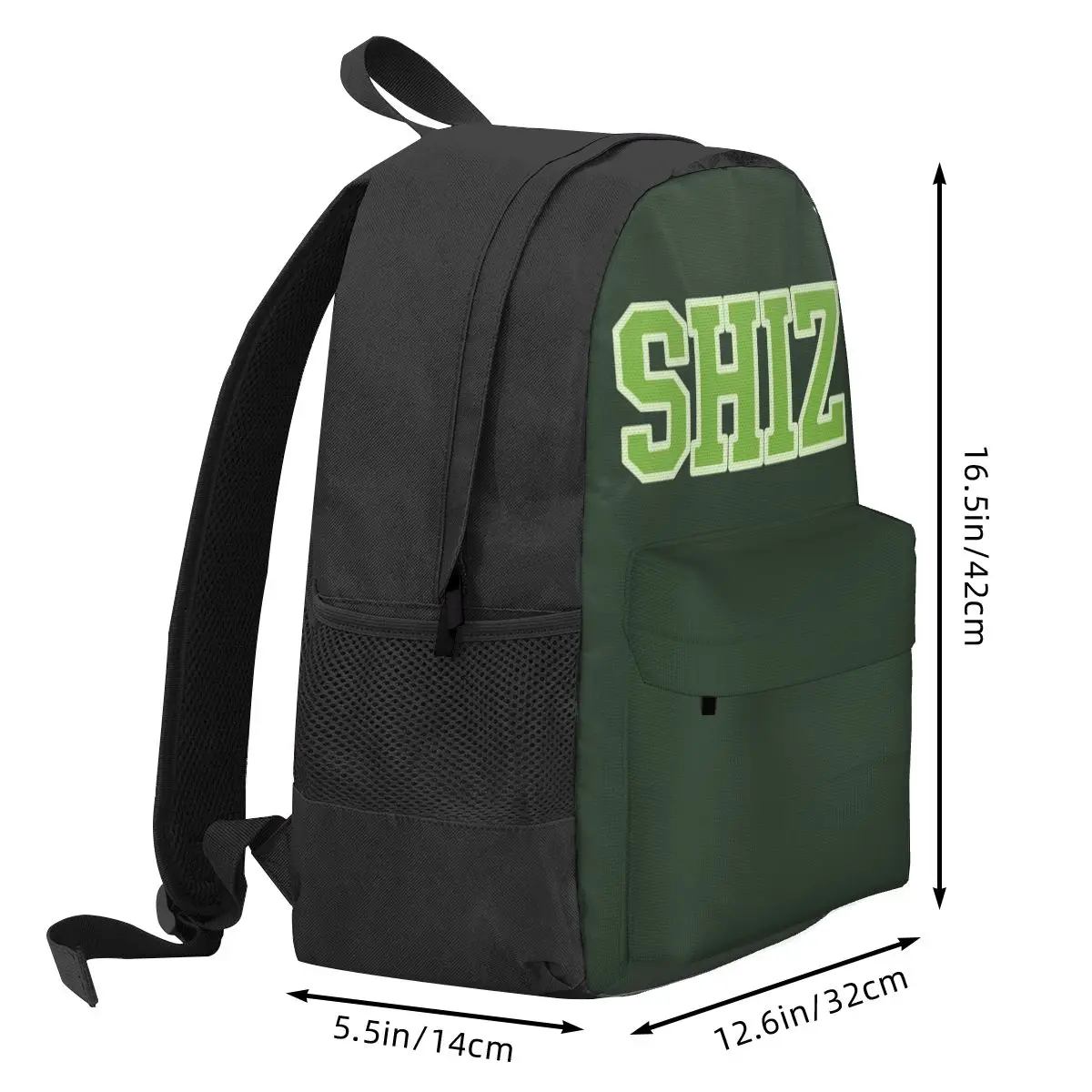 Green Elphaba Wicked Shiz University Backpack Student BookBag Kids School Bag Computer Shoulder Bags for Men Women