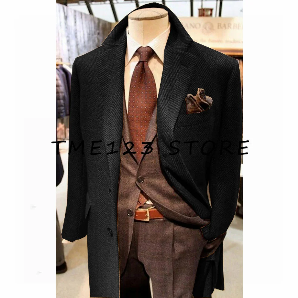 Man Jackets Men Suit Men\'s New Herringbone Jacket Business Casual Single Breasted Jacket New in Suits & Blazers for Man Costumes