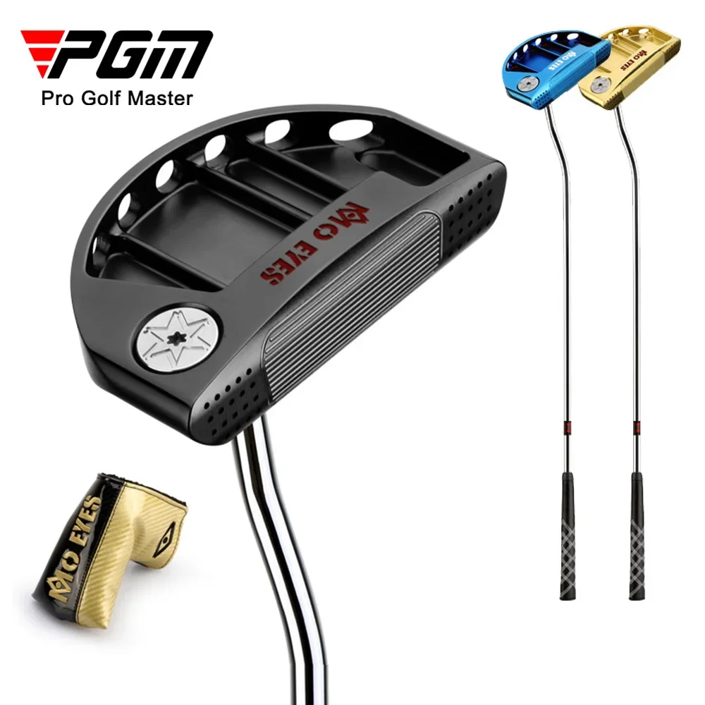 

PGM MO EYES Golf putter подлинный драйвер для гольфа мужской клубный синий/Золотой путтер с линией видимости большой захват попадающая стабильность