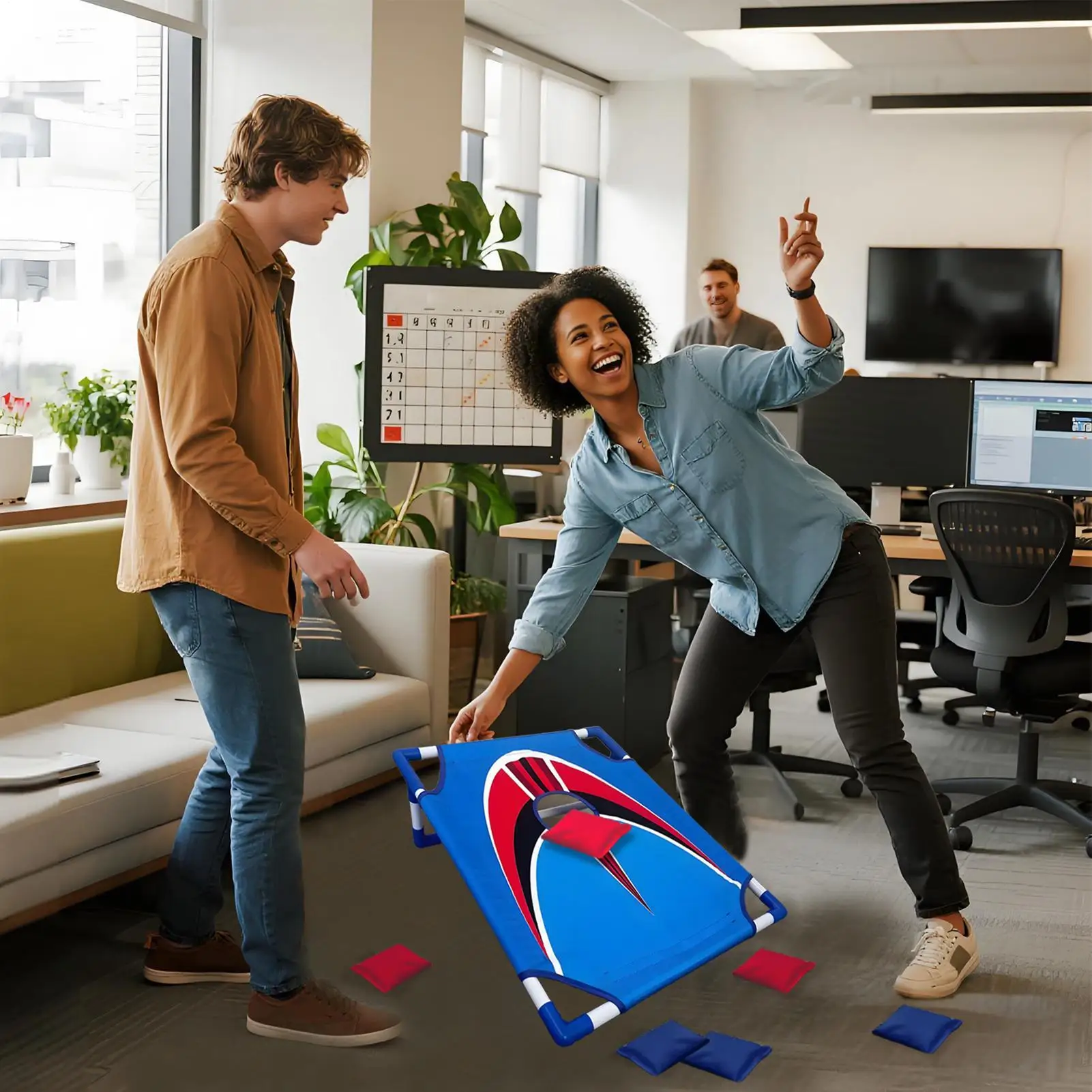 Bean Bag Toss Game For Adults Portable Foldable Funny With Carrying Bag Camping Bean Bag Toss Set For Adults Boys Girls Family