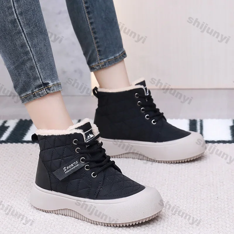 Womens Shoes Snow Boots for Women Winter 2025 New Plush Comfortable Warm Outdoor Anti Slip Cold Proof Ankle Boots Botas Mujer