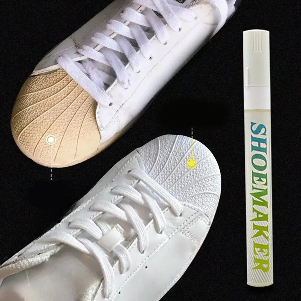 Waterproof Shoes Stains Removal Go Yellow Repair Complementary Color White Shoe Repair Pen Cleaner White Black Pen