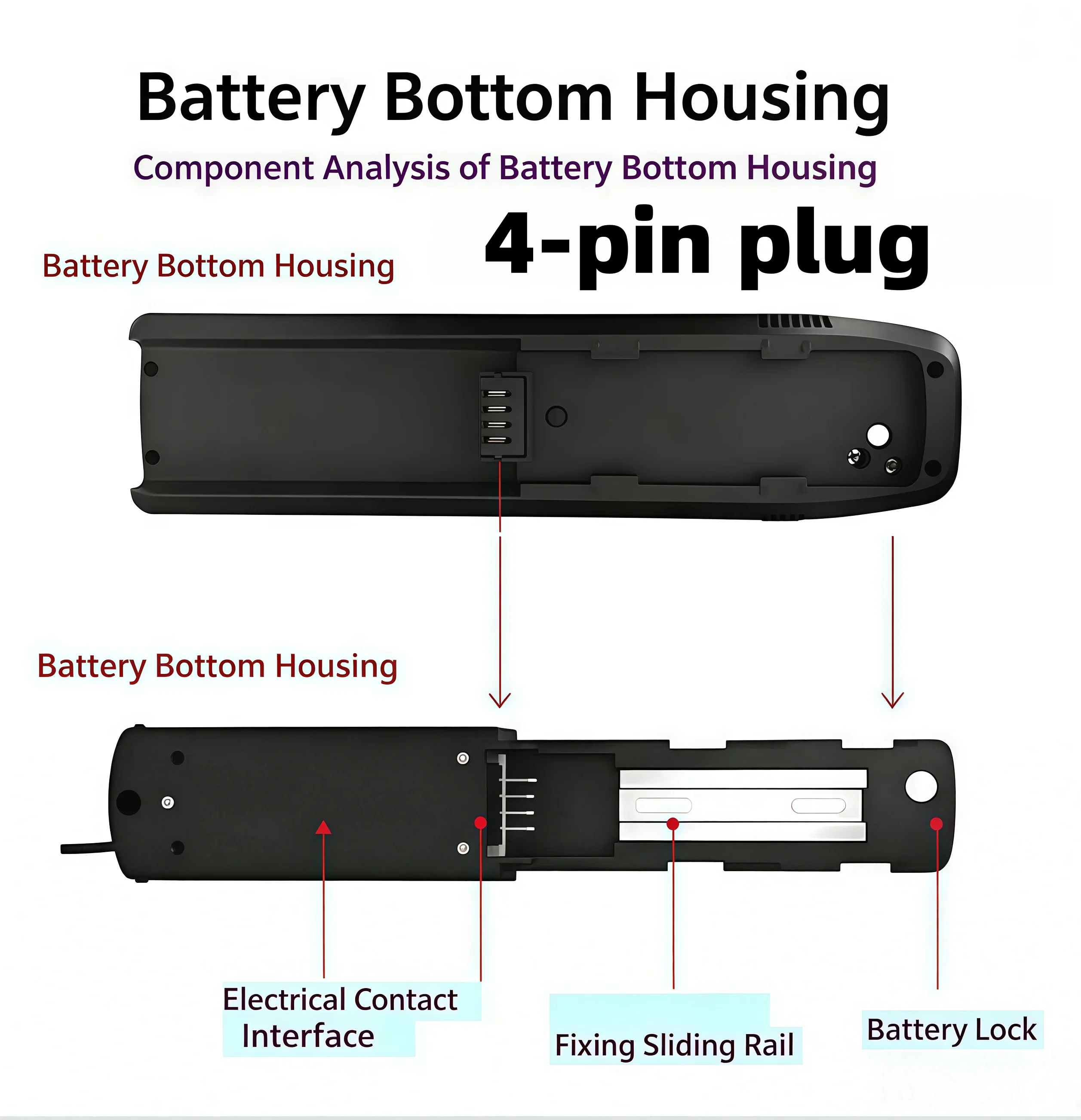 Brandneue 36V 48V Leistungsstarke Batterie 20AH/30AH/40AH für Hailong Aibik Akku 30A BMS 350W 500W 750W 1000W 18650 Batterie Kostenloser Versand und Ladegerät – Detail 1