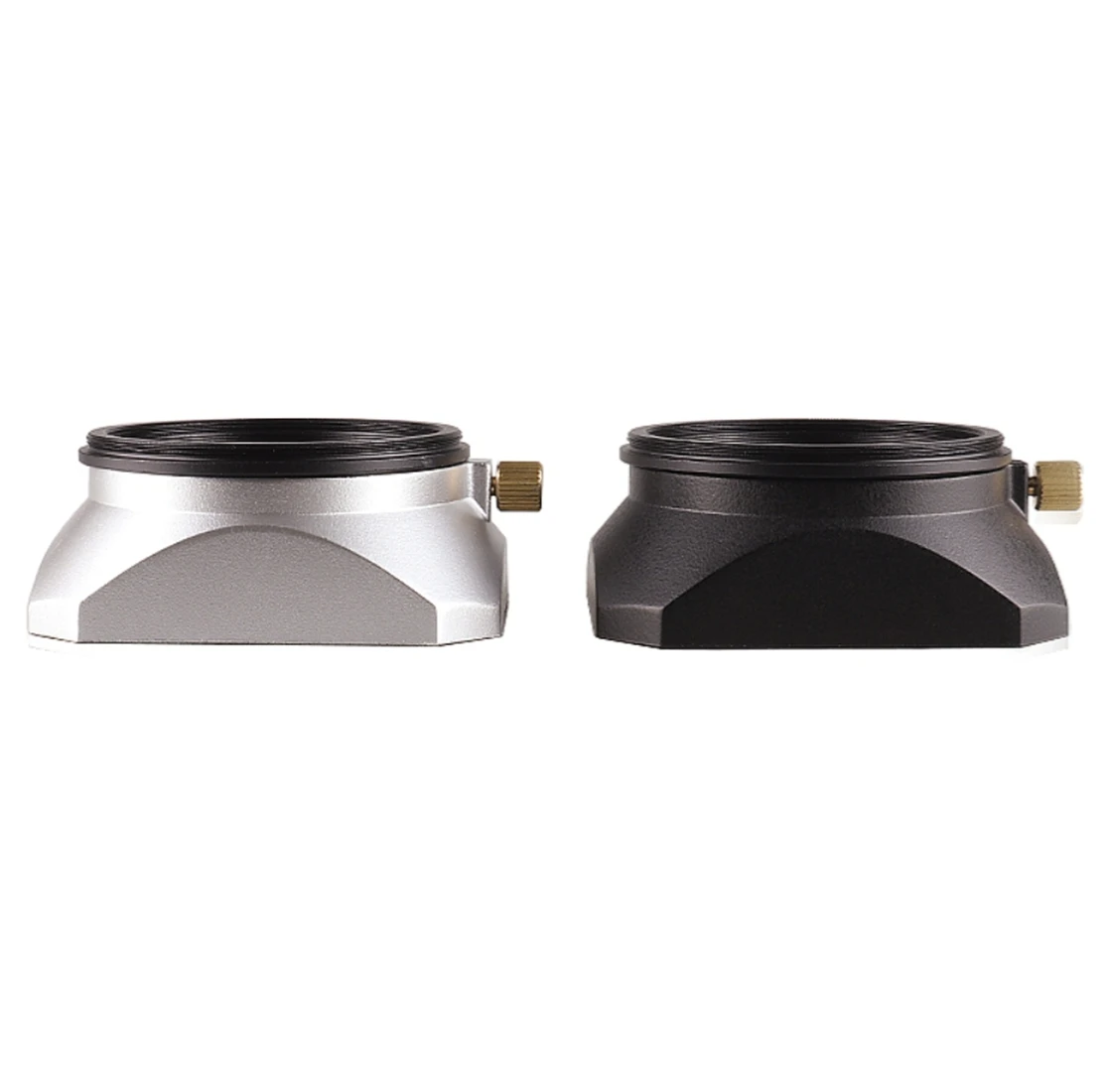 Camera Vintage Lens Hood Square Light Shield Cover Hood Cap Silver Black Metal Interface 37mm 39 40.5 43 46 49 52mm 55mm 58mm