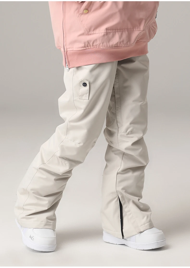 Pantalones de esquí de alta calidad para mujer, ropa impermeable, a prueba de viento, cálida, para nieve, invierno, SK094