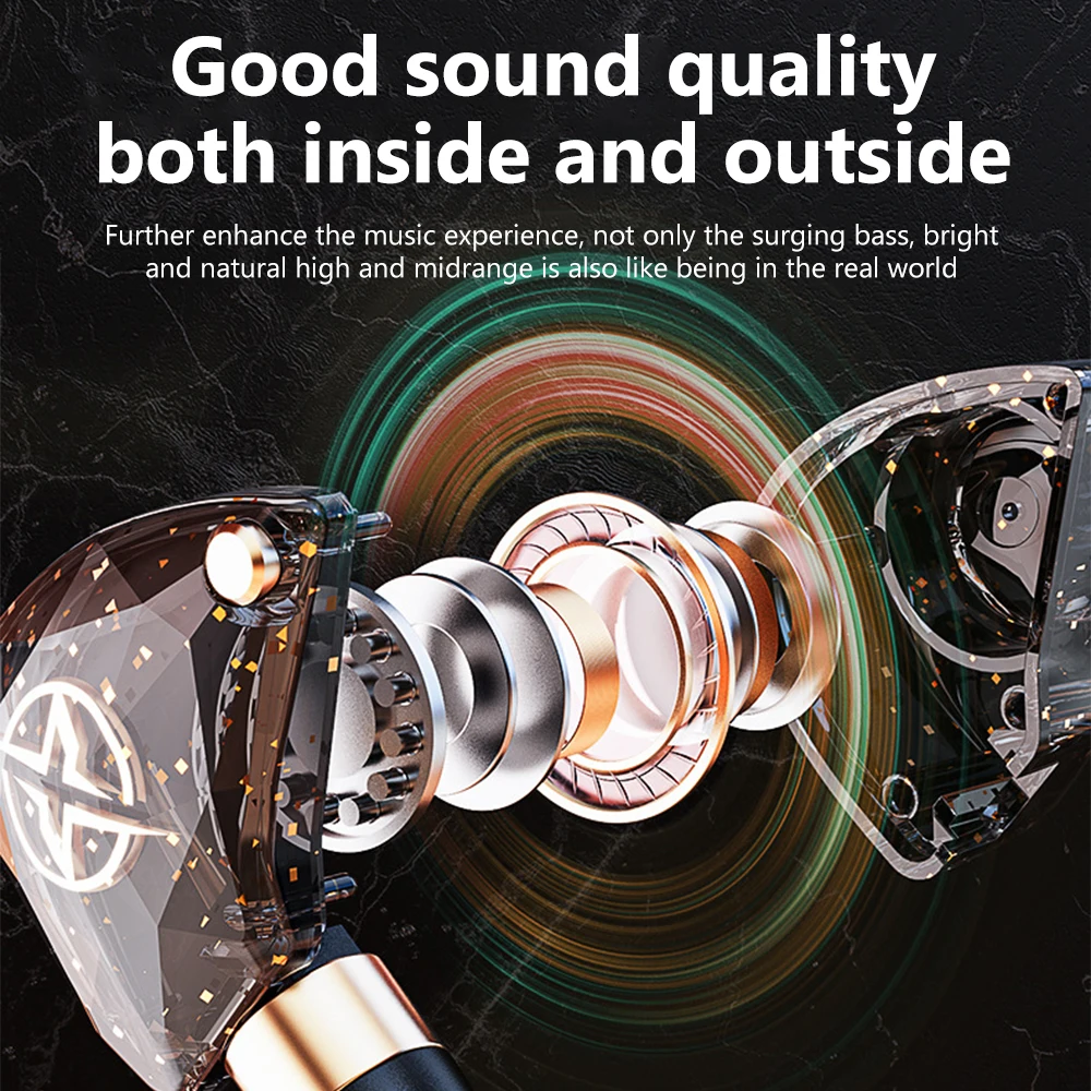 Auscultadores estéreo HiFi Bass com fios OLAF, auscultadores gamer, mãos livres, auriculares com cancelamento de ruído, auriculares intra-auriculares com microfone, 3,5mm