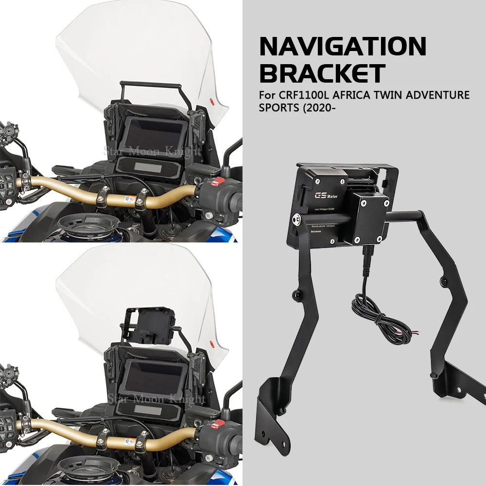

Motorcycle Stand Holder Phone Mobile Phone GPS Navigation Plate Bracket For HONDA CRF1100L AFRICA TWIN ADVENTURE SPORTS 2020