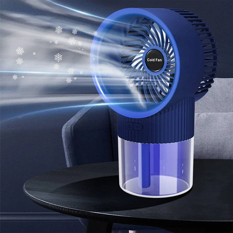 Cooling Fan Mist Air Conditioning Fan USB Charging Humidification Spray Silent Small Fan For Home Office