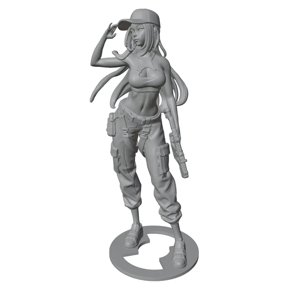 1/24 Anime Character Statue GK Miniature 3D Printed Gray Model Figurine DIY Doll Collection Unassembled And Unpainted
