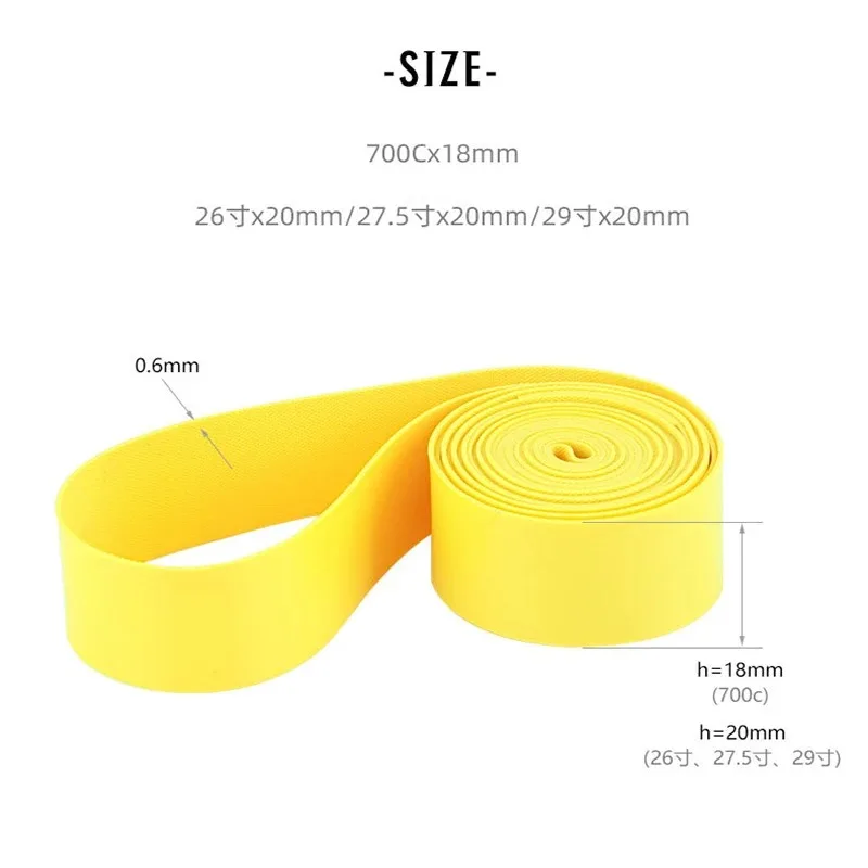 1 زوج ثقب برهان الأنبوب الداخلي الإطارات بطانة بولي كلوريد الفينيل حافة الشريط شرائط الجبلية الطريق إطار دراجة غطاء للحماية 26 27.5 29 700c مكافحة شقة #6