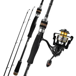2.1m-3.0m MH/H hard carbon spinning casting fishing rod reel combo set