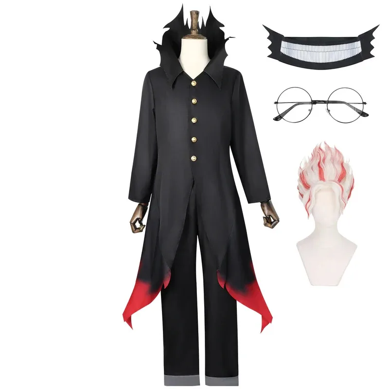 

Ken Takakura Okarun Cosplay Costume Anime Dandadan Okarun Granny's Powers Black Uniform Face Cover Glasses for Women Men