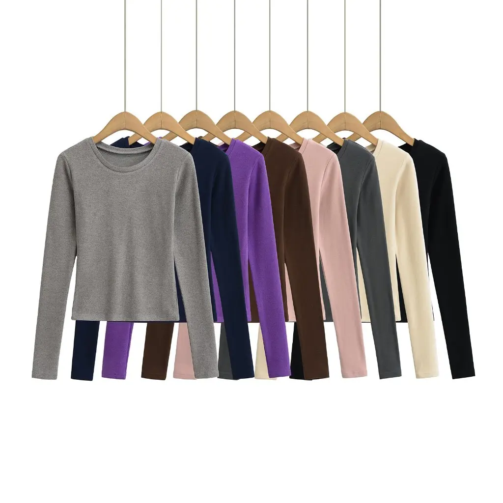 

Женский двусторонний бархатный костюм, брюки с высокой талией, рубашка с длинными рукавами, топ, теплая осенне-зимняя внутренняя одежда, простой стиль