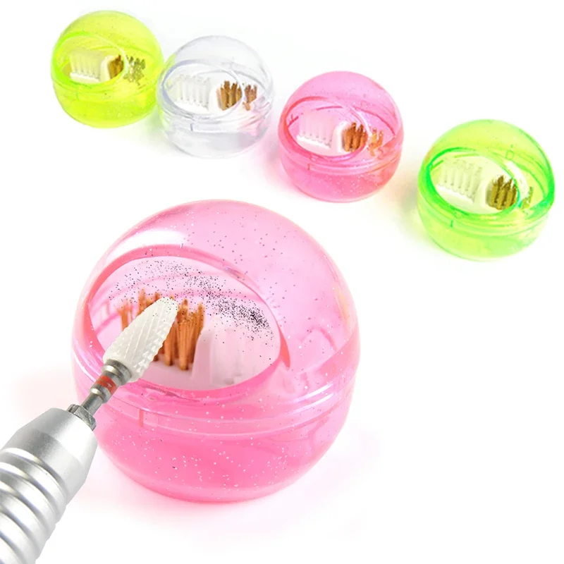 

Professional Nail Drill Bits Cleaning Ball Dust-proof Nail Tool Detachable Cover Nail Milling Cutters Manicure Tool Pedicure