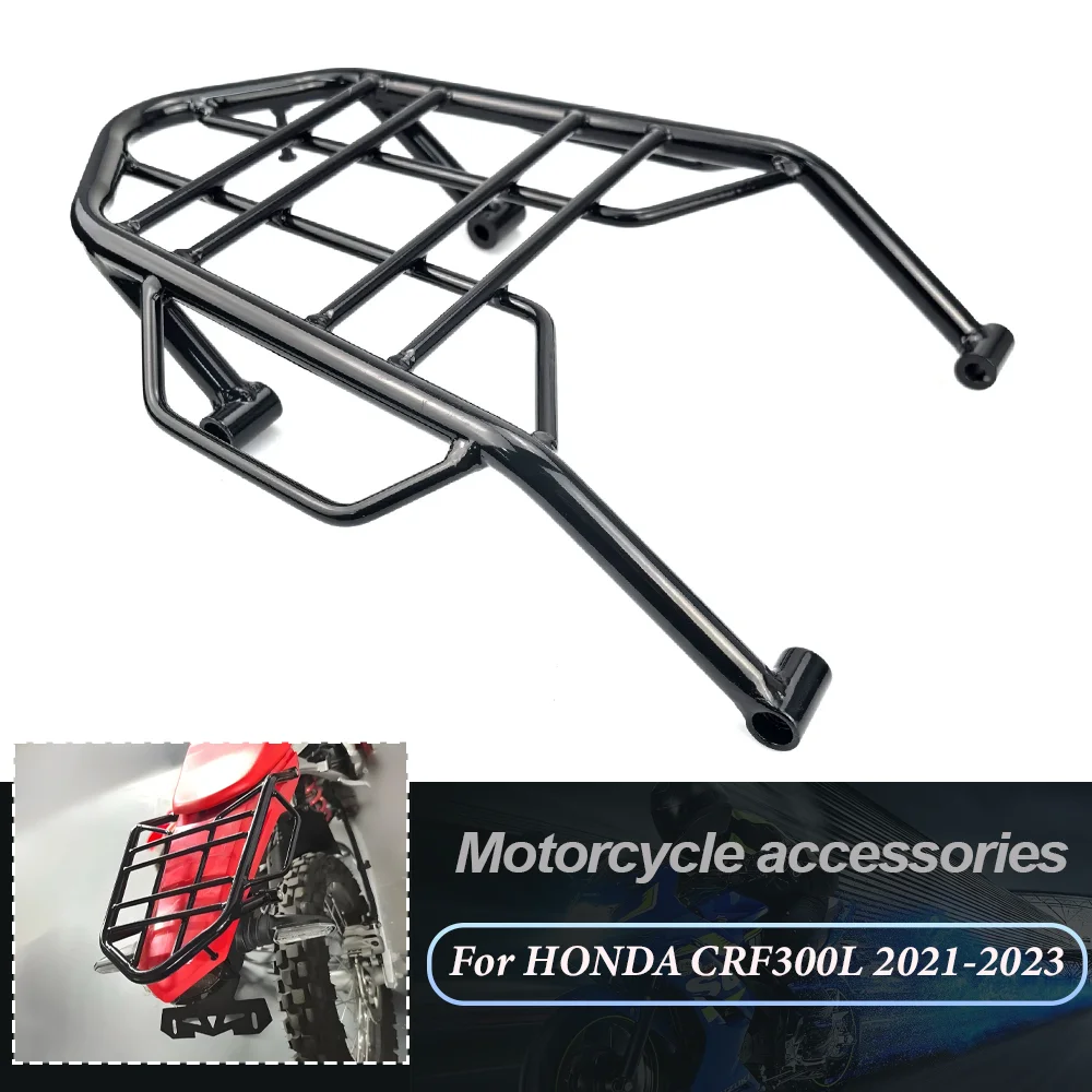 Motorcycle Cargo Rack Storage Box Support Rear Luggage Carrier Rack For HONDA CRF300L 2021-2023 CRF300 Rally 2021-2023