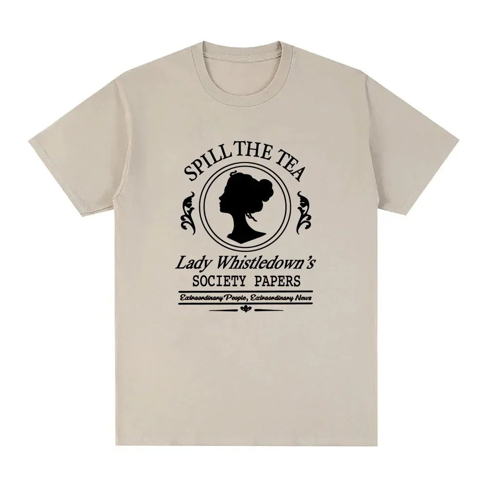 Sudaderas senhora whistledown camiseta série de tv impressão gráfica camiseta ropa de mujer unissex streetwear roupas femininas