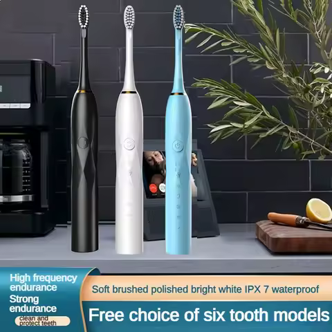 Cool Sonic Electric Toothbrush Diamond Laser Engraving Finish Soft Bristle USB Rechargeable Adult Oral Dental Gift Box Packagin