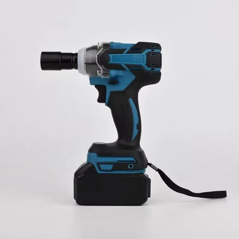 Li-ion Battery Brushless Electric Impact Wrench Cordless Wrench Socket 1/2 Inch