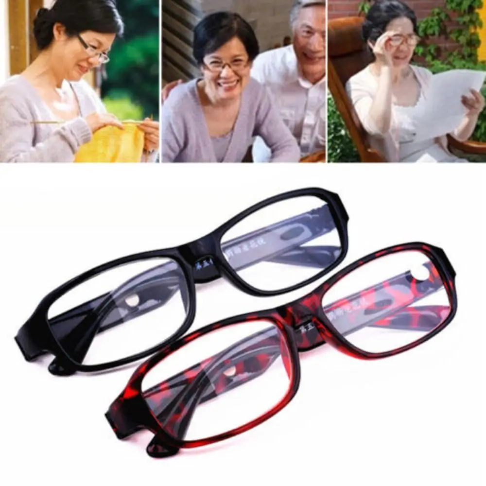 3 Pairs Plastic Reading Glasses Rectangle Magnetic Frame Glasses Strength: 1.0~6.0x Anti Eyestrain Reading Glasses Men and Women