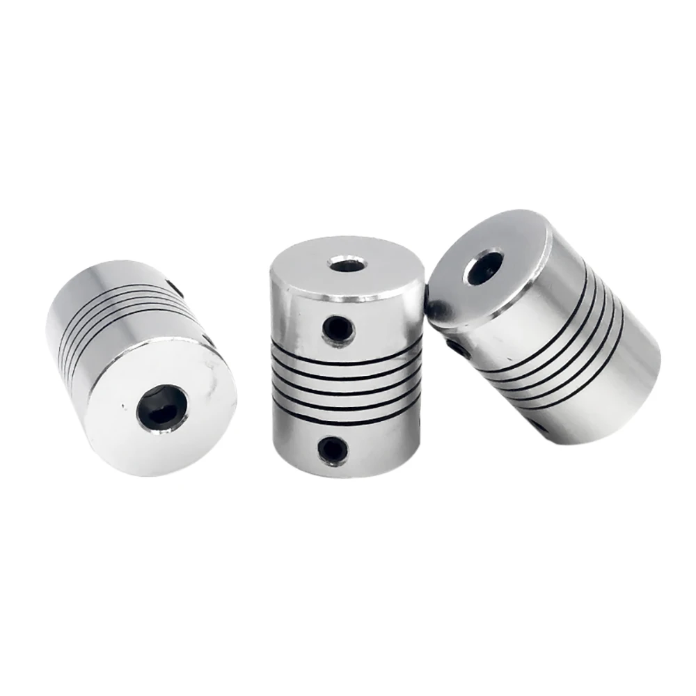 D19L25 accoppiatore 3mm 4mm 5mm 6mm 6.35mm 8mm 10mm accoppiamento flessibile per asse in alluminio Z CNC connettore motore passo a passo della stampante 3D