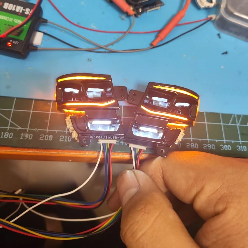 Simulation Running LED Light PCB Headlight System for 1/14 Tamiya RC Truck Tipper SCANIA 770S 56373
