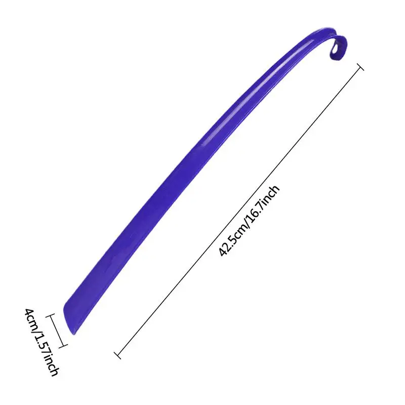 1szt 42,5cm Łatwe w użyciu plastikowe buty z długim uchwytem róg Artefakt Pompowanie butów Profesjonalne kobiety mężczyźni buty róg buty łyżka — zdjęcie 7