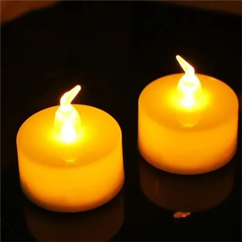 A63K-Flameless Electronic Candle Lights Atmosphere Decoration Prop Lights LED Tea Candle Lights