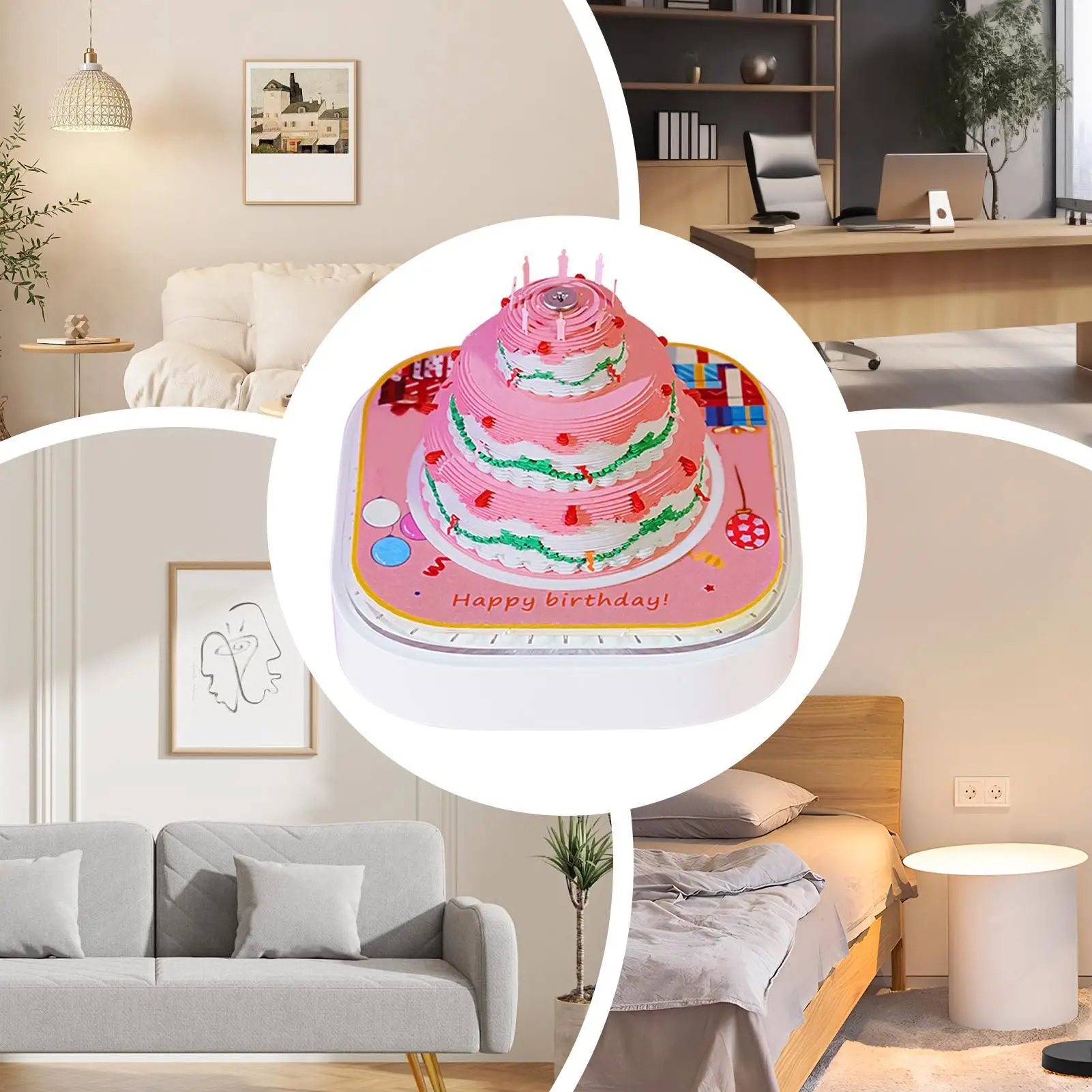 

3D Time Piece Calendar 2026 Tear Away Notepad Art Crafts 3D Tear Away Mini Desk Calendar For Thanksgiving Christmas Housewarming