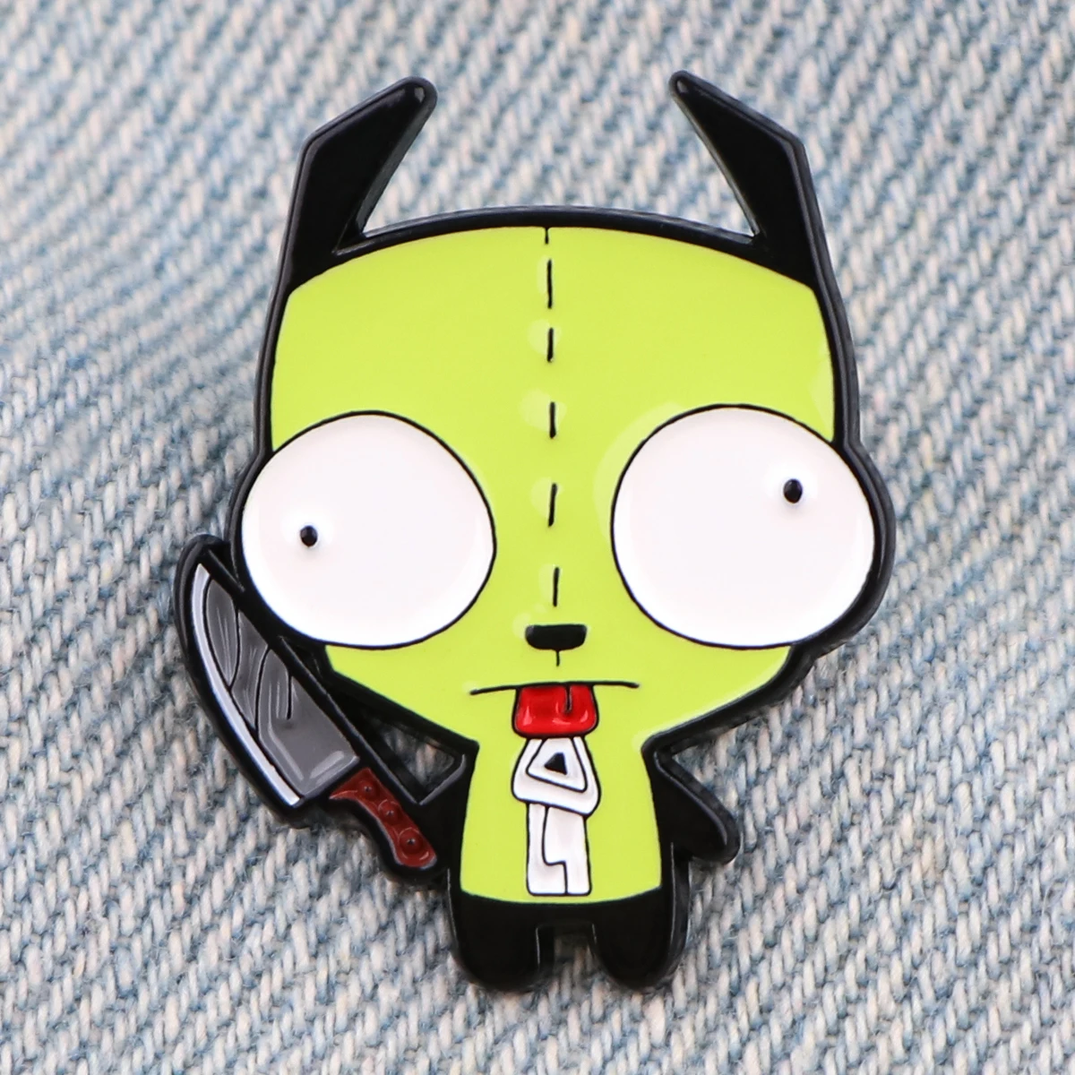 Cute Killer Enamel Pin Cartoon Alien Brooches for Woman Men Backpack Bags Badge Fashion Lapel Jewelry Kids Friends Gifts