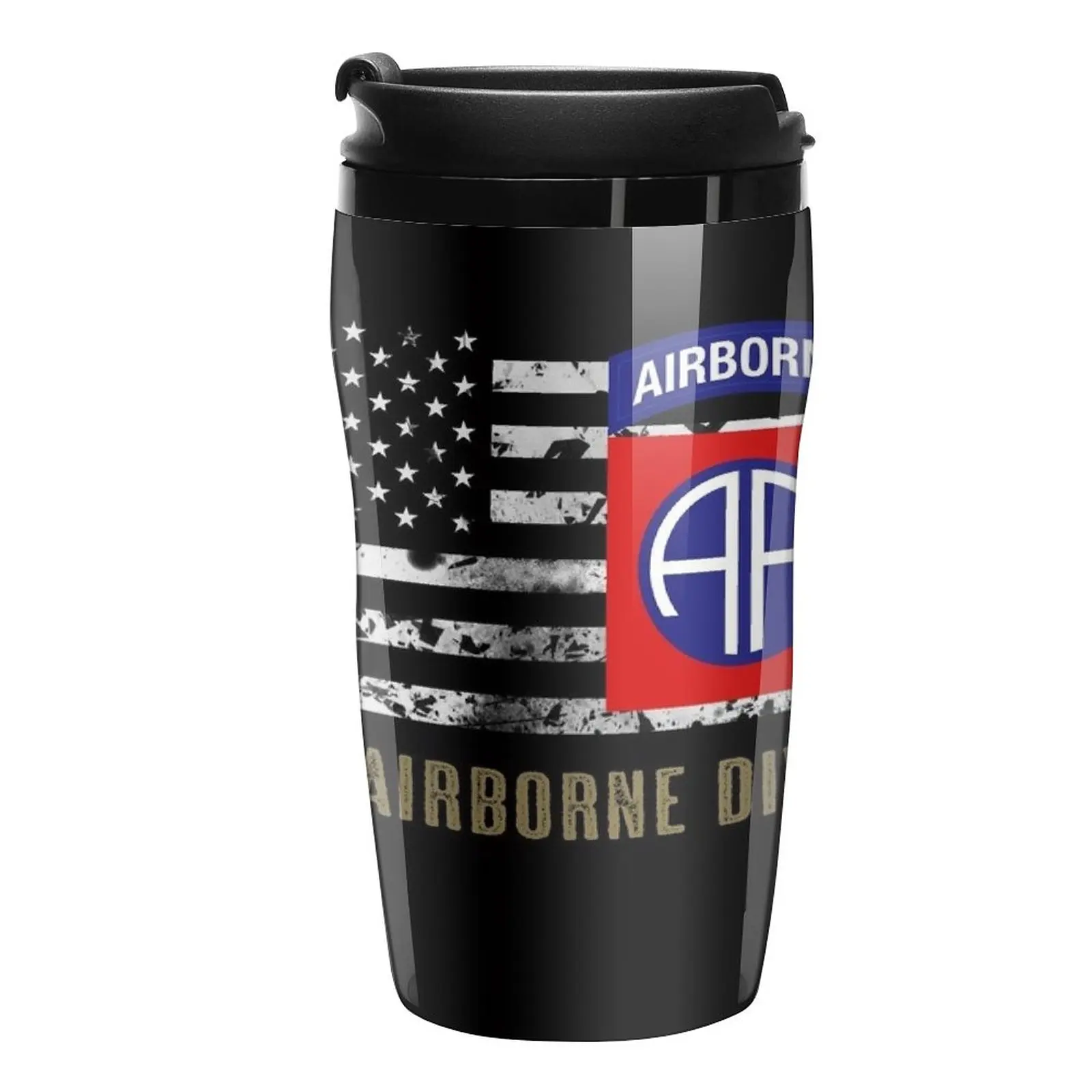 

New 82nd Airborne Division (Distressed Flag) Travel Coffee Mug Beautiful Tea Mugs Cofee Cup