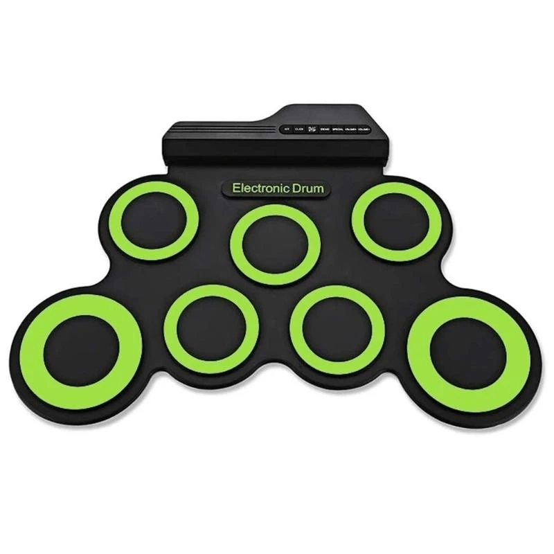 

Электрические барабанные наборы с 31 км для начинающих, цифровые электронные складные рулоны, набор барабанов с педалями и