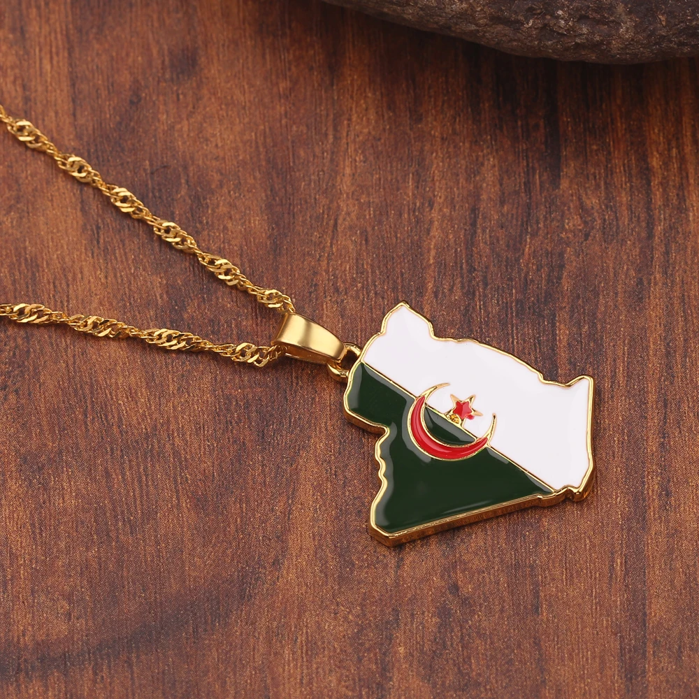 Fashion Trend World Map Necklace Creative personality Pendant Jewelry for Women And Men Popular Accessory view 4
