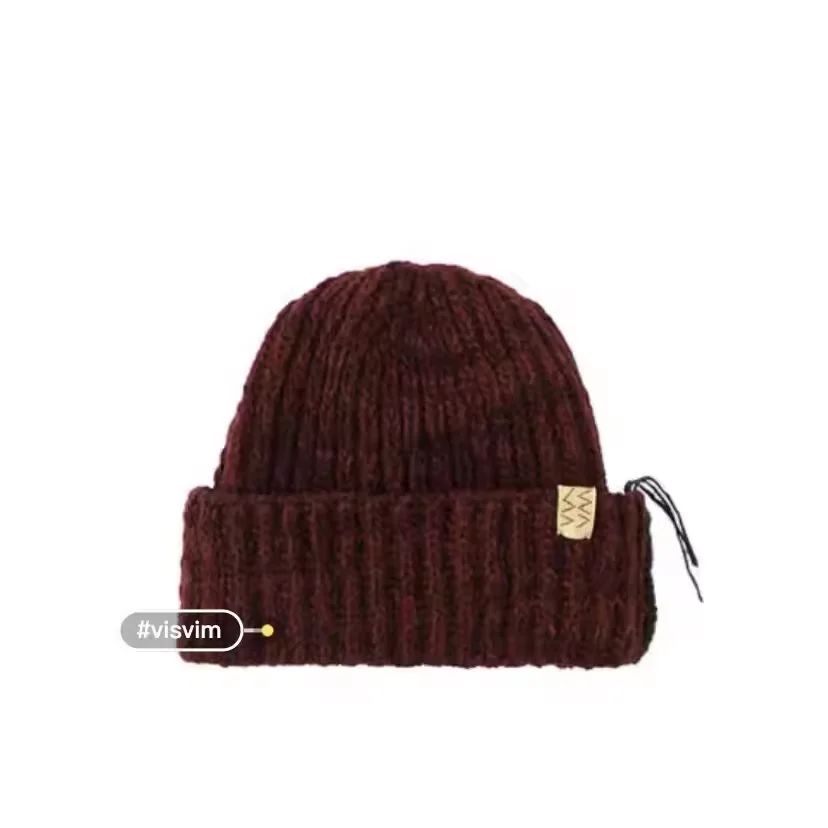 men's VISVIM 20AW KNIT CAP N.D. Bloodworm-dyed knitted wool cold cap