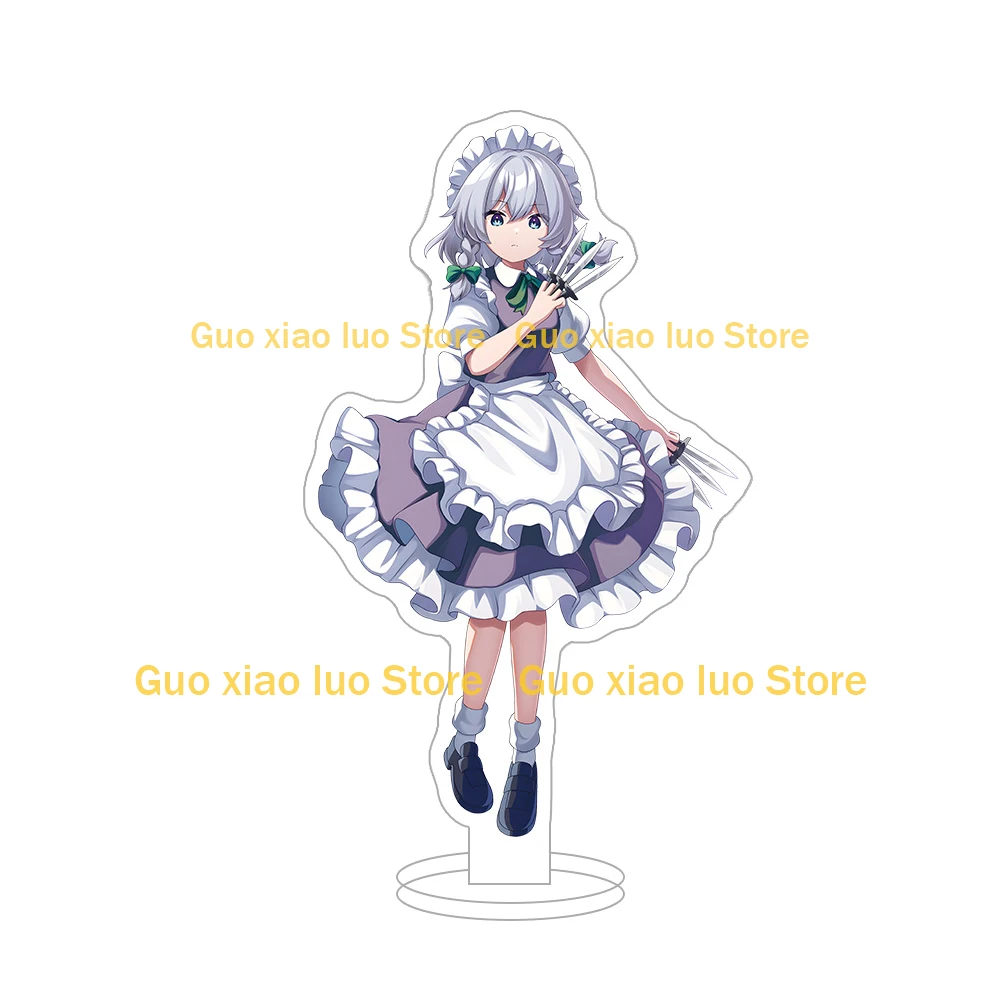 Touhou شخصية المشروع Reimu Hakurei Sakuya Izayoi Marisa Kirisame Yukari Yakumo Remilia القرمزي أنيمي الشكل سلسلة مفاتيح مصنوعة من الأكريليك