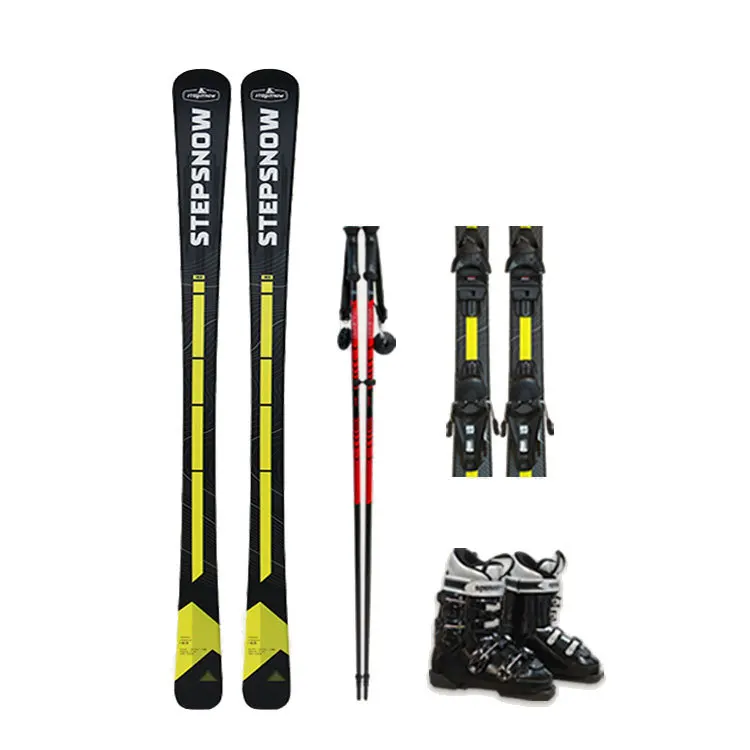 Junior Adult Ski Skis Set Sleigh Snowshoes Canes Ski Equipment