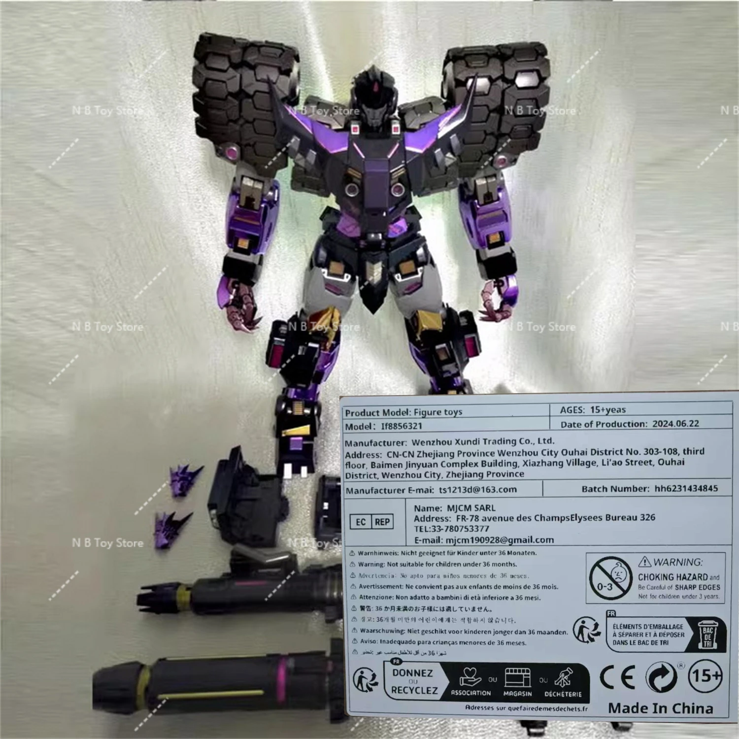 En stock Mc Muscle Bear Transformation Edición limitada Versión galvanizada Tarn con el sitio web oficial Canyon de sonido adicional