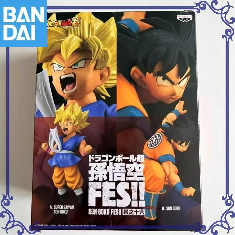 

BANDAI оригинальные Banpresto Dragon Ball Super FES VOL.16 Goku ПВХ новые аниме в штучной упаковке фигурки Коллекционная модель куклы игрушки подарки