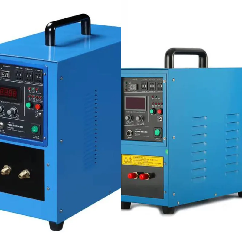 فرن تسخين حثي متوسط التردد صغير الحجم لصهر الذهب والفضة والنحاس والألومنيوم والمعادن الخردة الحديدية #1