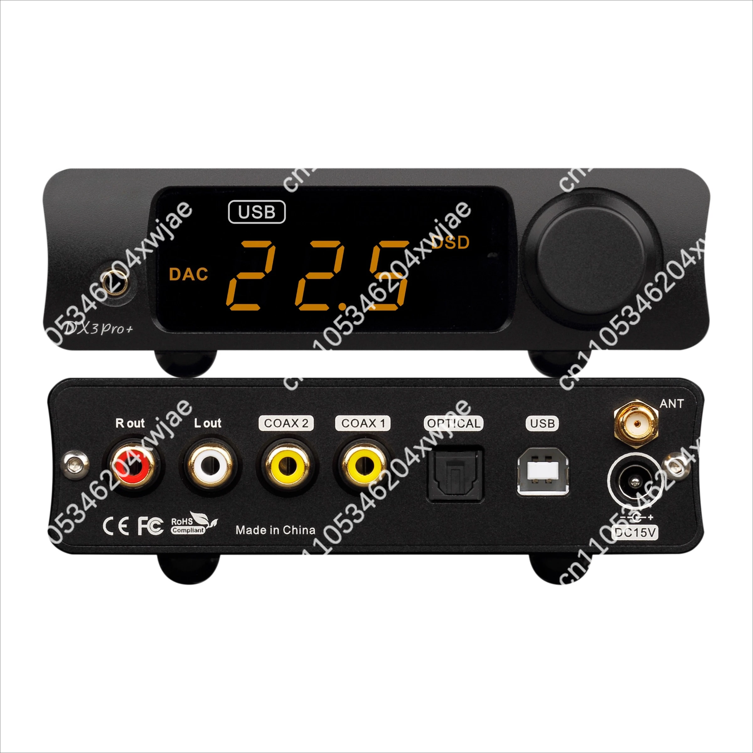 High Resolution Bluetooth DAC Amplifier with DSD Decoding for Studio Monitoring Audiophile Use