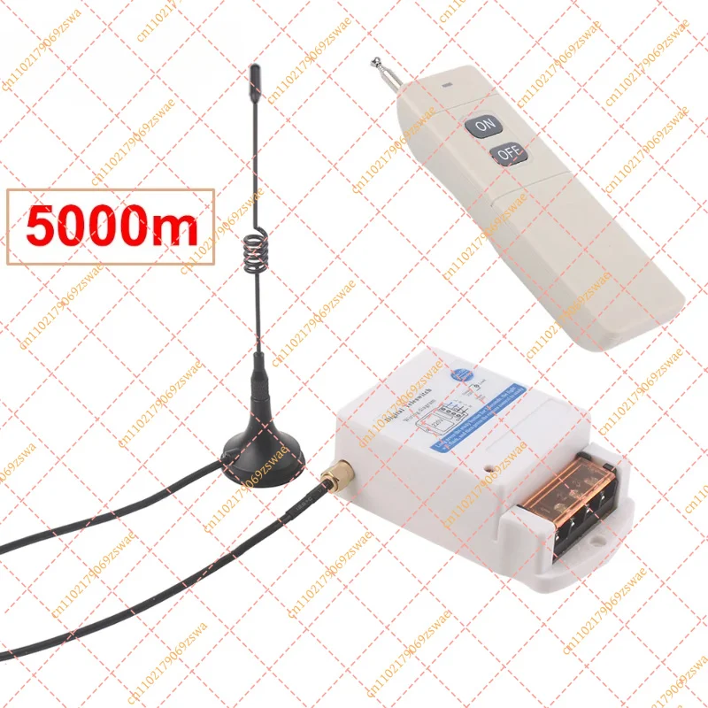 30A 220V Wireless Remote Control Switch Kit, 5km Long Range Receiver & Transmitter