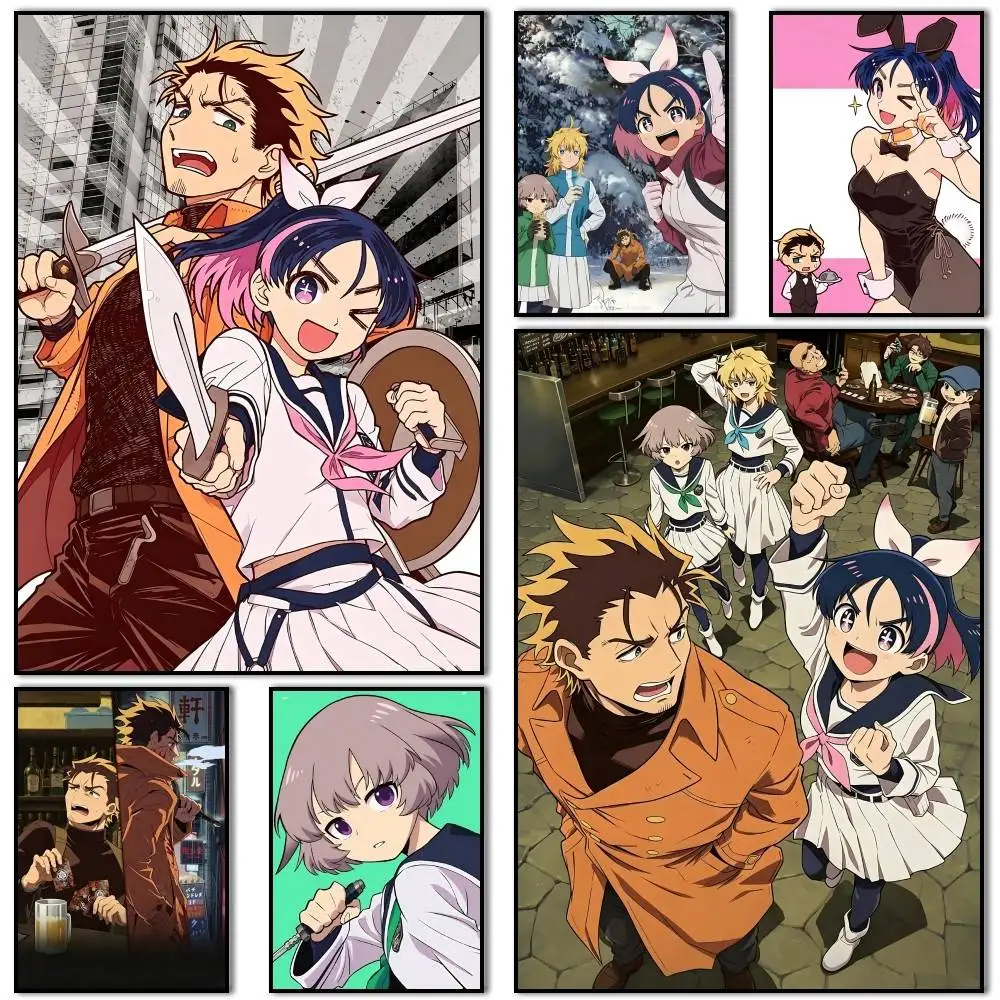 Постер Yuusha Kuzu Anime Scum of the Brave, самоклеящаяся художественная водонепроницаемая бумажная наклейка, декор для стен кофейни, бара, комнаты