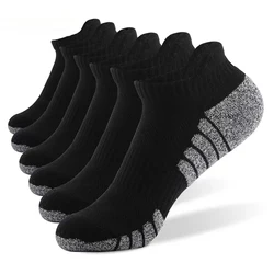 3/6 Pairs Sport Ankle Socks Athletic Low-cut Sock Thick Knit Sock Outdoor Fitness Breathable Quick Dry Wear-resistant Warm Socks