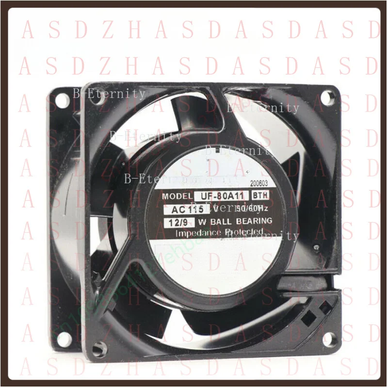 Z  FOR  FULLTECH UF-80A11 BTH Axial fan AC 115V 12/9W 80*80*38mm 2-Pin Ball cooling fan
