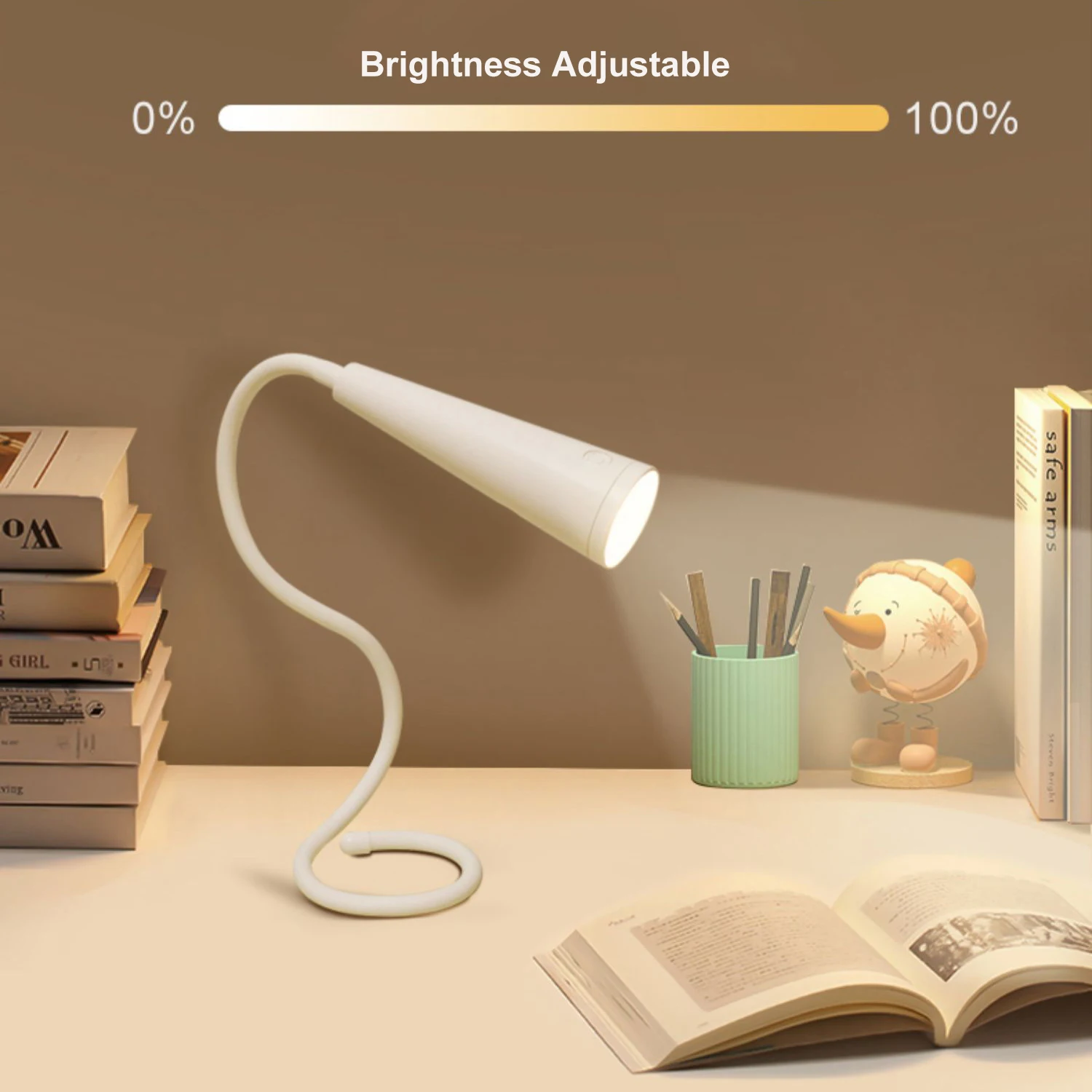 Bendable MINI USB Night Light Dormitory Learning Desktop LED Reading Lamp Mini Rechargeable Desk Lamp Hose Eye Protection Room