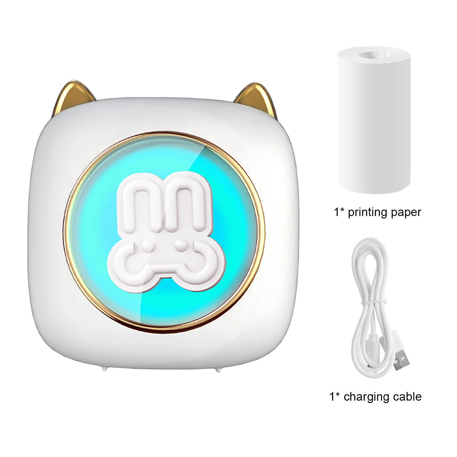 

Портативный мини-принтер, беспроводной Bluetooth термопринтер, фото, список этикеток, заметок, печать, студенческий карманный принтер